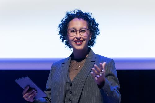 Dagvoorzitter Hasna El Maroudi