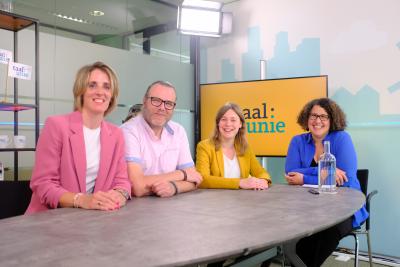 v.l.n.r.: Remco Faasen, Suzan van den Hoogen, Lydeke van Os en Farida Barki